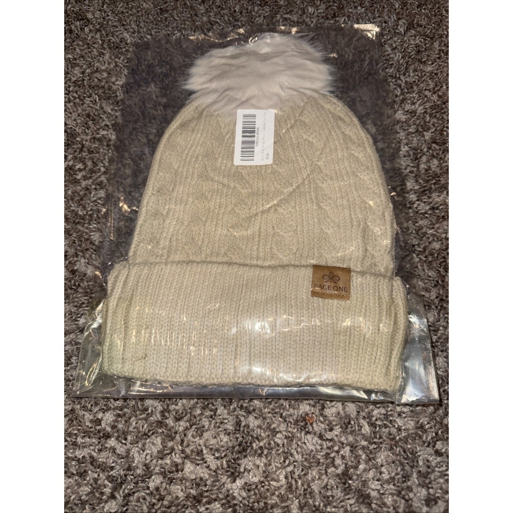 Light‎ Brown Beanie Hat By Page One Hats